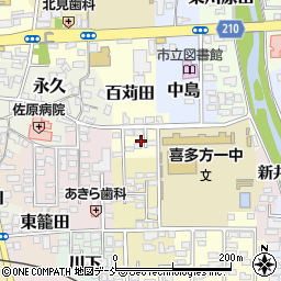 福島県喜多方市谷地田上7574周辺の地図