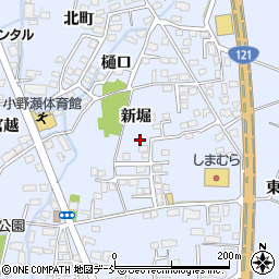 福島県喜多方市関柴町上高額新堀322周辺の地図