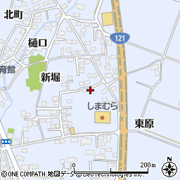 福島県喜多方市関柴町上高額新堀286-4周辺の地図