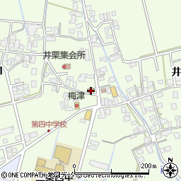 三条井栗郵便局周辺の地図