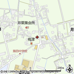 三条井栗郵便局周辺の地図