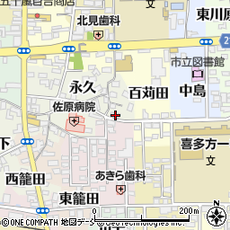 福島県喜多方市永久7695周辺の地図