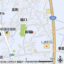 福島県喜多方市関柴町上高額新堀308-7周辺の地図