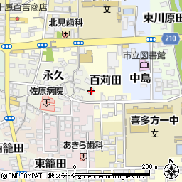福島県喜多方市永久7698-1周辺の地図
