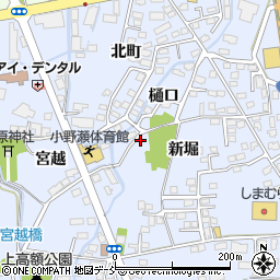 福島県喜多方市関柴町上高額新堀355-1周辺の地図
