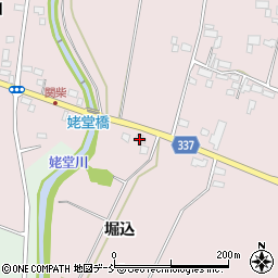 福島県喜多方市関柴町三津井堀込周辺の地図