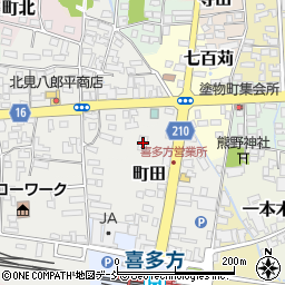 会津乗合自動車喜多方営業所周辺の地図