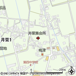 井栗集会場周辺の地図