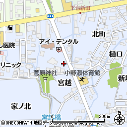 福島県喜多方市関柴町上高額宮越525周辺の地図