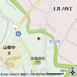 福島県喜多方市山都町江戸塚周辺の地図