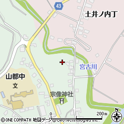 福島県喜多方市山都町（江戸塚）周辺の地図