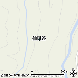 新潟県五泉市仙見谷周辺の地図