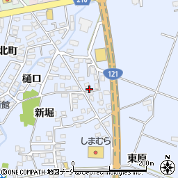 福島県喜多方市関柴町上高額新堀166-2周辺の地図