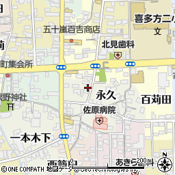 福島県喜多方市永久7738周辺の地図