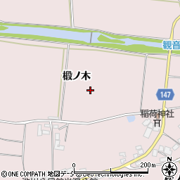 福島県二本松市米沢椴ノ木周辺の地図