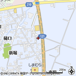 福島県喜多方市関柴町上高額新堀27-1周辺の地図