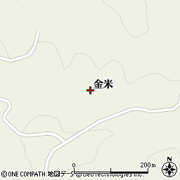 福島県伊達郡川俣町小綱木金米周辺の地図