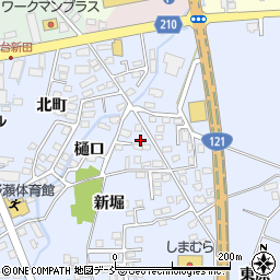 福島県喜多方市関柴町上高額新堀157-4周辺の地図