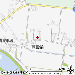 福島県南相馬市原町区上高平西殿前周辺の地図