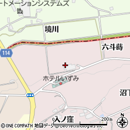 福島県二本松市米沢六斗蒔周辺の地図