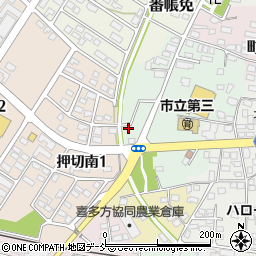 福島県喜多方市長源段周辺の地図
