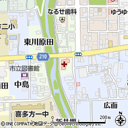福島県喜多方市稲荷宮7307-1周辺の地図