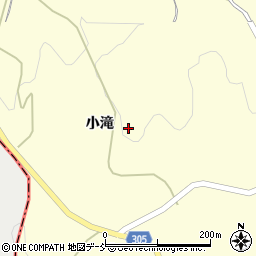 福島県二本松市木幡小滝周辺の地図