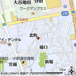 福島県喜多方市関柴町上高額（北町）周辺の地図
