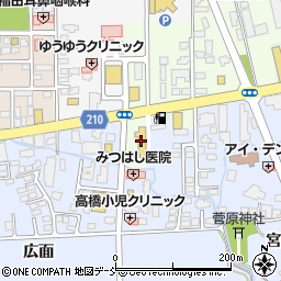 福島日産自動車喜多方店周辺の地図
