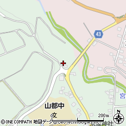 福島県喜多方市山都町馬放場周辺の地図