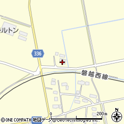 福島県喜多方市慶徳町松舞家上田周辺の地図