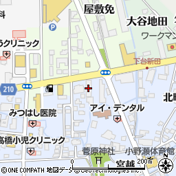 福島銀行喜多方支店周辺の地図