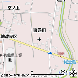 福島県喜多方市関柴町三津井東巻田周辺の地図