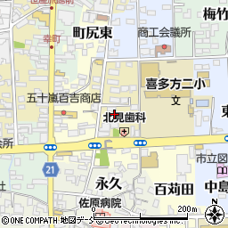 福島県喜多方市御清水南7368周辺の地図