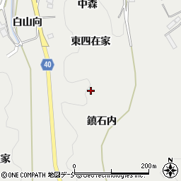 福島県福島市飯野町（東四在家）周辺の地図