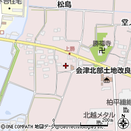 福島県喜多方市関柴町三津井堂ノ下周辺の地図