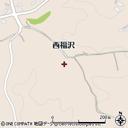 福島県伊達郡川俣町西福沢鉢田周辺の地図