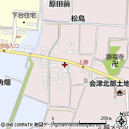 福島県喜多方市関柴町三津井松島204周辺の地図