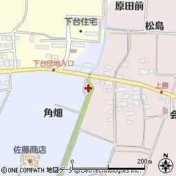 福島県喜多方市関柴町上高額角畑周辺の地図