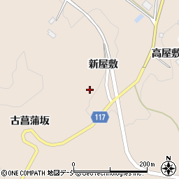 福島県伊達郡川俣町西福沢新屋敷周辺の地図