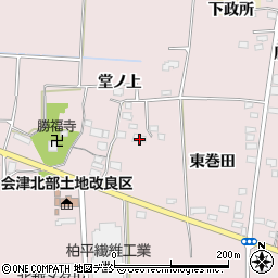 福島県喜多方市関柴町三津井堂ノ上582周辺の地図
