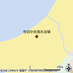 寺泊中央海水浴場周辺の地図