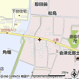 福島県喜多方市関柴町三津井松島周辺の地図