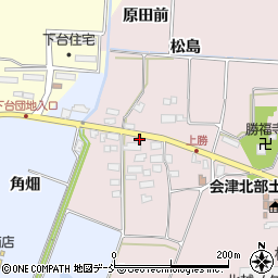 福島県喜多方市関柴町三津井（松島）周辺の地図