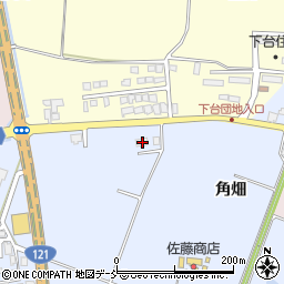 福島県喜多方市関柴町上高額新堀87-2周辺の地図