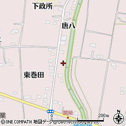 福島県喜多方市関柴町三津井唐八993周辺の地図