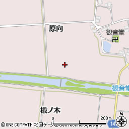 福島県二本松市米沢原向周辺の地図