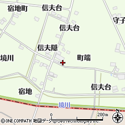 福島県福島市松川町町端周辺の地図