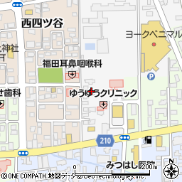 福島県喜多方市江中子周辺の地図