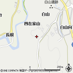福島県福島市飯野町白山周辺の地図